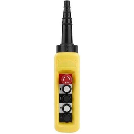Trywise Commutateur à Bouton-Poussoir pour Treuil à Chaîne de Grue, Contrôleur de Levage en Pendentif avec 4 Boutons (1/4)