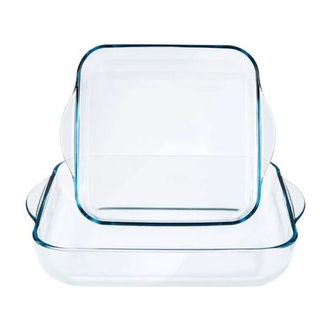 Set di Teglie da Forno Pasabahce 1690037 Trasparente Cristallo 1 L 2 Pezzi (1/3)