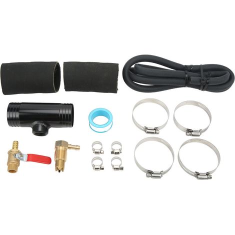 Jeffergarden Kit d'installation auxiliaire de réservoir de carburant diesel 11408 Remplacement pour Ford F-Series F250 F350 Super Duty Diesel Trucks Noir-DOU