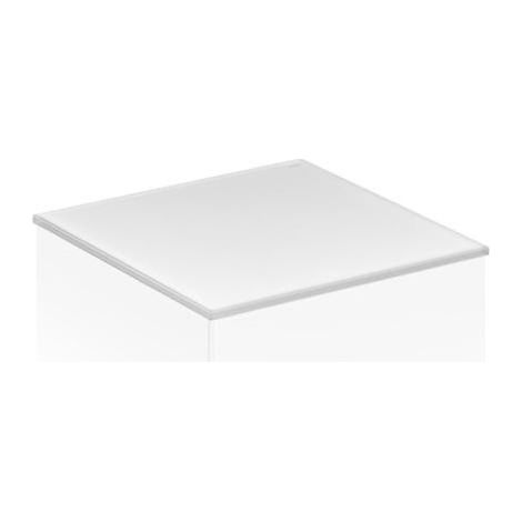 Placa de cubierta EDICIÓN 11 cristal 352 x 3 x 520 mm blanco satinado KEUCO