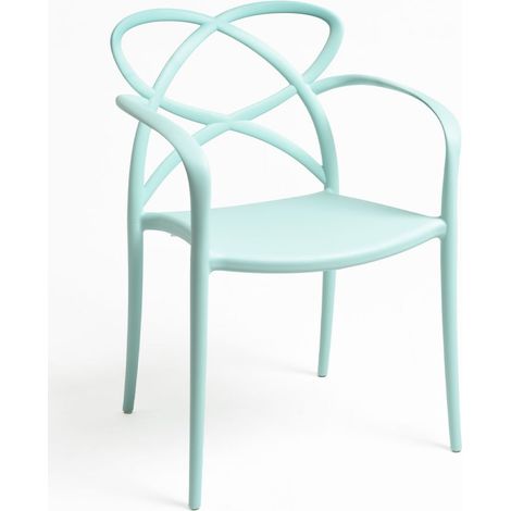 Sillas Comedor - Silla Vella con Reposabrazos - Verde claro (1/5)