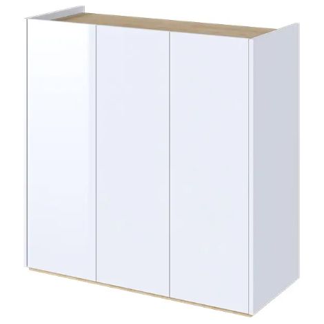 Aparador blanco brillante Facile - 95 cm