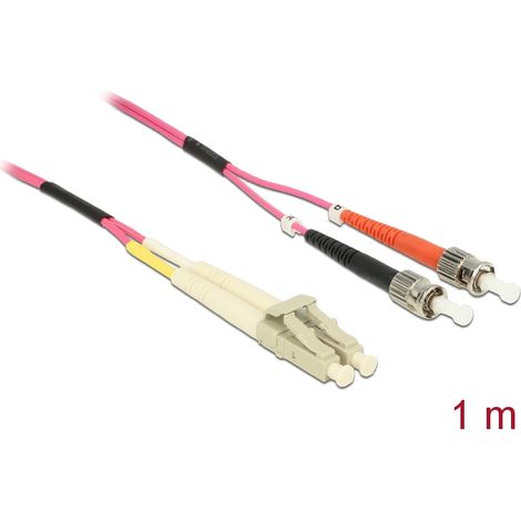 Delock cable optical fiber lc / st multimode om4 1 m