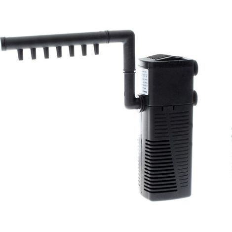 Filtro integrato per acquario, filtro integrato 5W 450L/H, adatto per piccoli acquari, acquari d'acqua fredda o tropicali, vasche per tartarughe (1/4)