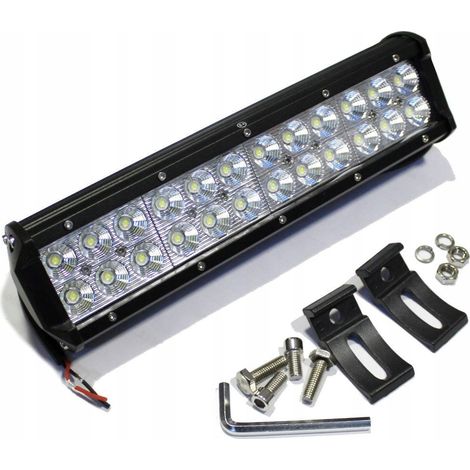 Barre lumineuse halogène LED LAMPE DE TRAVAIL ATV Quad Cross Moto Auto 24 72W hom E9 (1/4)