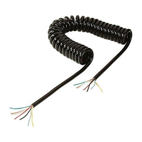Cordon spirale nu 7 conducteurs - 10 m