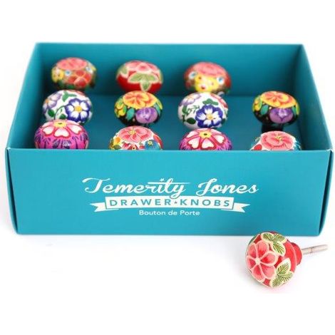 Boutons de porte en fer Batik – Lot de 6 – Finition métal – Pour bois dur et teck – Dimensions 6,5cm x 4cm – SIL
