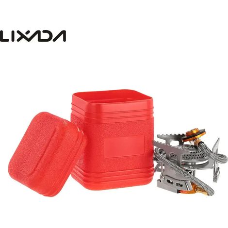 Réchaud de camping ultraléger, pliable, à gaz, briquet, grill de pique-nique portable, équipement de cuisine de survie en milieu sauvage. (1/5)