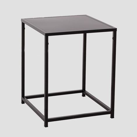 Mesa auxiliar cuadrara 40x40 cm en acero Thura SKLUM             