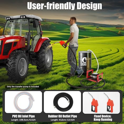 Pompe à diesel 12 V auto-amorçante Pompe à carburant 200 W 50 l/min Pompe à fioul pour réservoir d'huile, pompe à huile électrique, pistolet automatique, tuyau, compteur (1/5)
