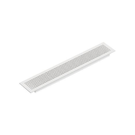 Grille d'aération aluminium - Décor : Argent - Encastrement : 187x 30,5 mm - Fixation : A encastrer - Hauteur : 36 mm - Longueur : 210 mm - Matériau : Alliage d'aluminium - SUGATSUNE (1/3)