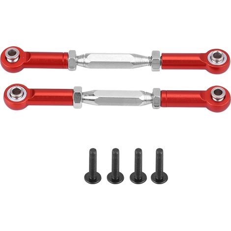 Bras de Suspension en Alliage d'Aluminium pour Voiture RC 1/10 HIMOTO E10MTL E10MT E10BP (Rouge) (1/5)