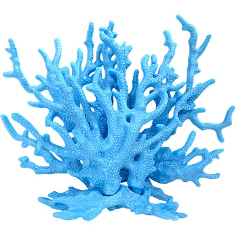 1 Ornement corail, Résine, Décoration vivante, Plastique durable, Pour aquarium paysage (1/5)
