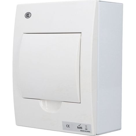 Boîte de distribution intérieure 2 disjoncteurs (B6A + B32A) + disjoncteur différentiel (63A 1P + N) 2 voies pour garage ou usine, style britannique 230 V (1/5)