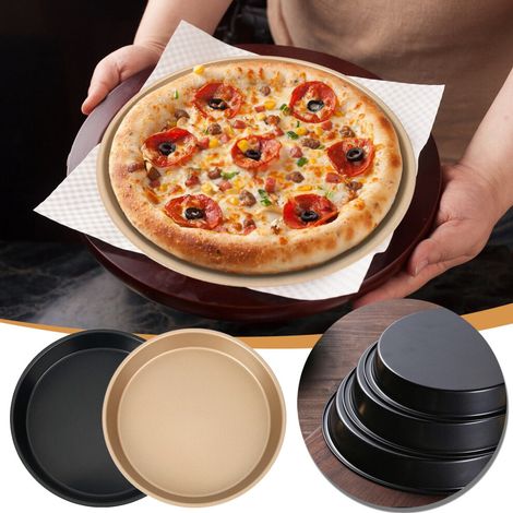 Sartén para pizza antiadherente de acero al carbono de 25 cm