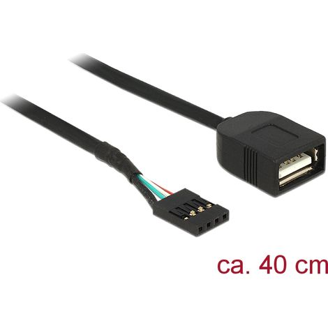 Delock USB Cable Pin header female  USB 2.0 type-A female 40 cm