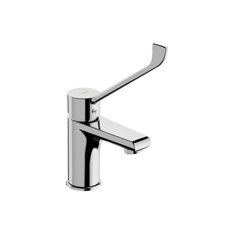 Mitigeur lavabo levier clinique chromé. Sans vidange (1/2)