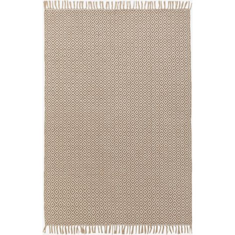 SKLUM Teppich aus Baumwolle und Jute (200x120 cm) Durat Jute