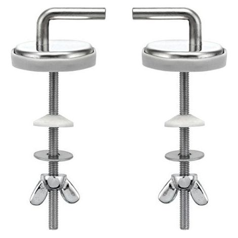 Cornat TEC364991 Charnieres de fixation pour Abattant WC, inox pour abattants en bois a partir de l'annee de construction 2011, 1 piece