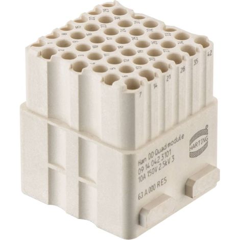 HARTING 09140423101 Modulo doppio 42 A crimpare 1 pz. (1/3)