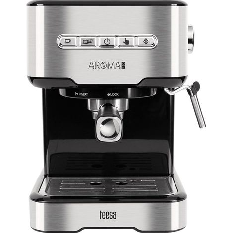 Cafetière à pression Teesa 850 W + mousseur à lait 15 bars (1/2)