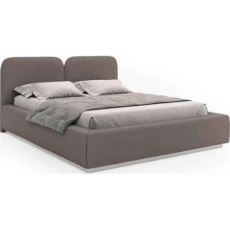 Selsey Comoves – Polsterbett 160x200 mit Chenillebezug, Bettkasten und Lattenrost, Braun