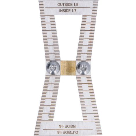 Marqueur à Queue d'aronde pour le Travail du Bois, Jauge de Traçage en Queue d'aronde, Outil de Mesure, Jauge de Joints en Bois Coupés à la Main, Pas 1:5/1:6/1:7/1:8, Outil de. (1/5)