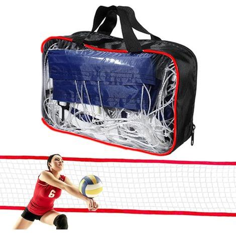 Verstellbares Wasservolleyballnetz – Teleskoprahmen für Pool und Strand – Wetterfest – Tragbar und faltbar (1/5)