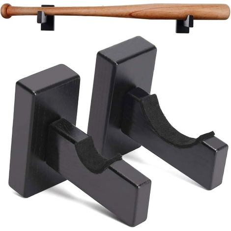 Filiyano – support horizontal mural et – Étui pour battes de baseball, support horizontal mural et robuste, fabriqué à la main, pour exposer balles de (1/4)