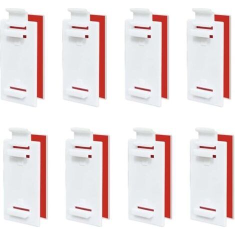 8 Blind Fixings without Drilling, Roller Blind Brackets, Short Adhesive Brackets for Blinds, Double Blinds Without Drilling Blind Fixing, for Roller Blinds, Blackout Shutters (1/5)