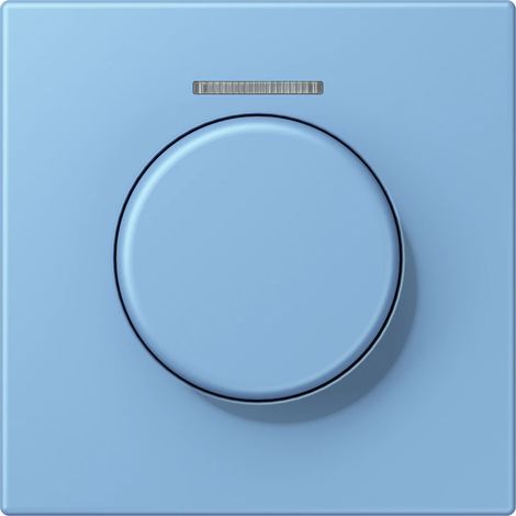 Jung Couvercle avec conducteur de lumière pour capteur rotatif KNX simple, avec conducteur de lumière, Duroplast laqué, série LS, bleu céruléen 59 (4320N) LC 1940 KO5 256