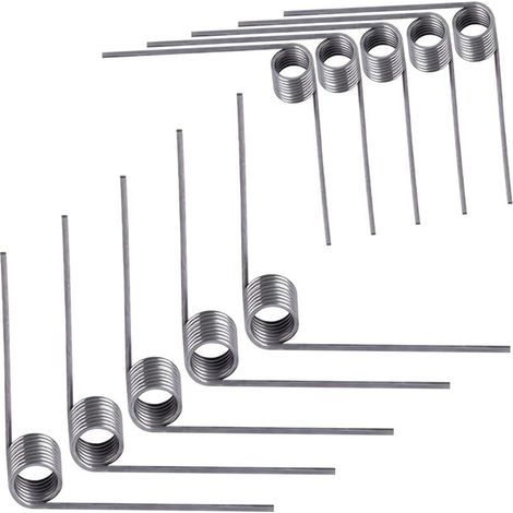 Lot de 10 ressorts de torsion 0,5mm – Acier inoxydable 304 – Angle 90° – Pour équipements mécaniques et industriels