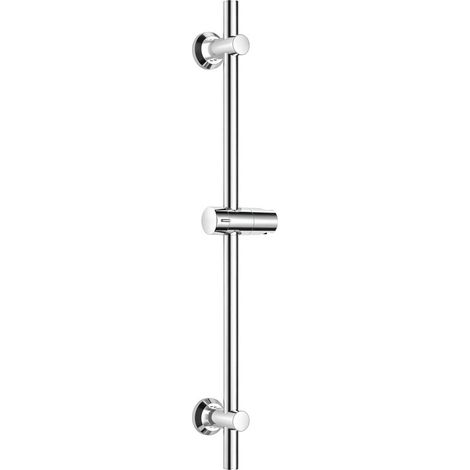 JOHO Barre de douche inox 70 cm avec entraxe réglable 30-65 cm, support de douchette réglable, fixation murale adaptable aux trous existants (1/5)