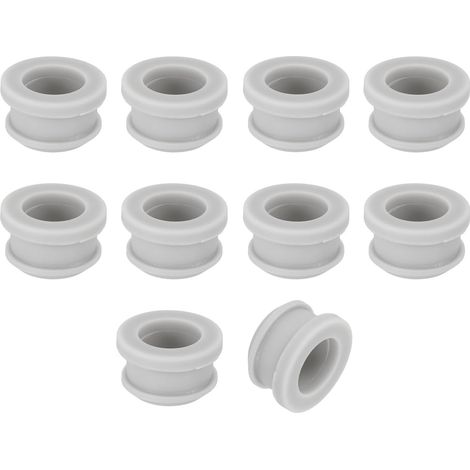 12 Pièces Passe Fils Électrique en Caoutchouc, 17mm Trou de Perçage, Passe Câble 13mm Diamètre, Bouchon Trou Joint Œillet Protection Fil pour Câblage Automobile Sortie Câble, Gris (1/5)