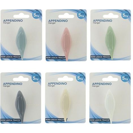 Cleafe - Gancio Appendino Adesivo Appendiabiti Parete Cucina Bagno Forma Uccellino Colorato 10805 -