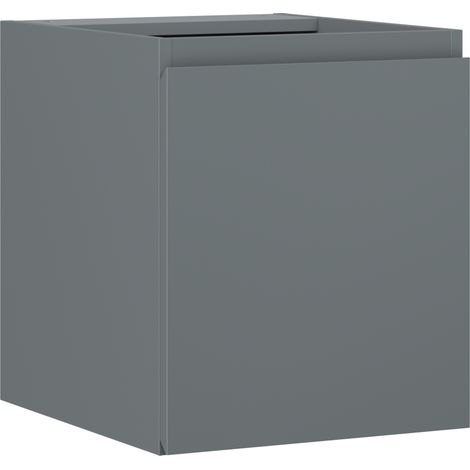 Mexen Orio Badezimmerschrank unter Waschbecken 40 cm, 1 Tür, Graphit matt - 91A11-04047-1-BF66 (1/5)