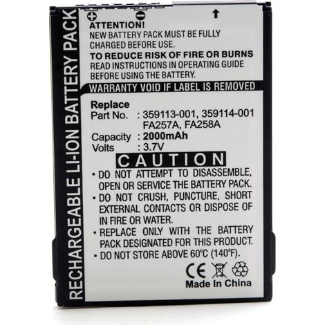 NX - Batterie téléphone, smartphone, GSM 3.7V 2000mAh - B-8663359113-001FA257APH-PA23290483-B21359 (1/4)
