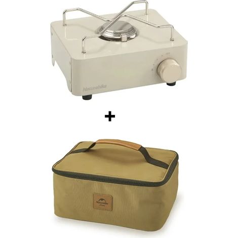 Réchaud à gaz portable Naturehike pour camping, mini-cassette, équipement de pique-nique, ustensiles de cuisine, accessoires et sac pour la cuisine touristique, réchauds de cuisine portables (1/5)