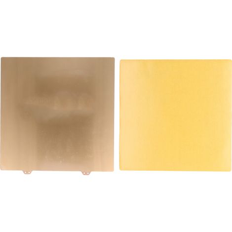 Tôle en acier PEI texture lisse double face pour JanusBPS avec autocollant doré 310x310mm (1/5)