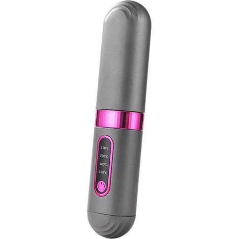 Longziming - Lisseur sans fil - Technologie PTC en céramique - 4 réglages de température (160-220 °C) - Compact et rechargeable, idéal pour les voyages et une utilisation quotidienne. (1/5)