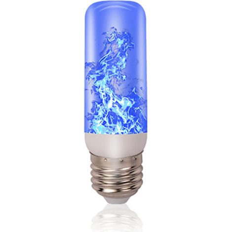 Ampoules LED E27 à effet flamme (lumière bleue) - Lumière créative - Émulation de scintillement - Ambiance vintage - Lampe décorative (1/5)