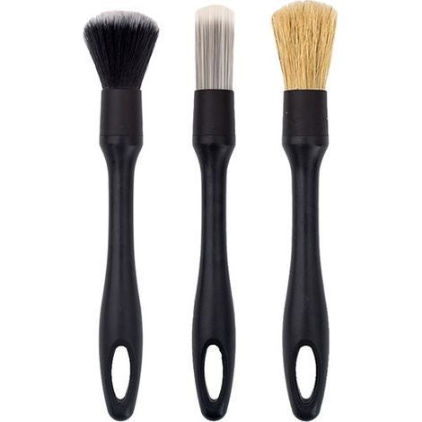 Juego de 3 cepillos de limpieza para coches, juego de cepillos de detalle para coches (1/5)