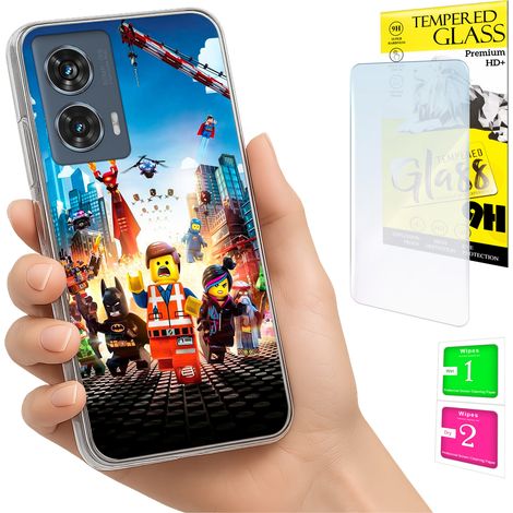 Custodia per Motorola Edge 50 Fusion Photo Case con retro in vetro temperato 9H (1/5)