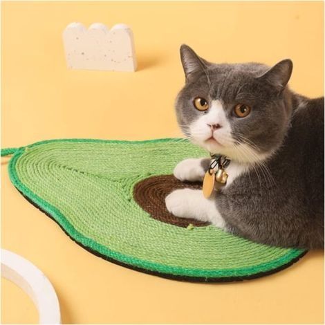 Planche à gratter pour chat，Tapis Griffoir pour Chat Tapis en sisal Tapis anti-rayures EVA anti-dérapant chat jouet protection canapé meubles（Façon avocat） (1/5)
