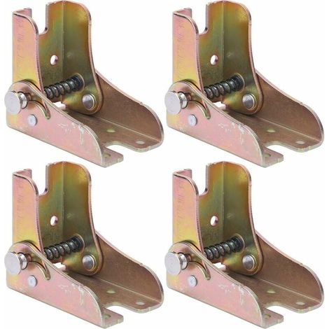 4 Stück Klapptischbeine, verriegelbare Verlängerungsbeine für Tisch und Bett, warmgewalzter Stahl, klappbare Schlafsofafüße, 2,3 mm Dicke, Möbelzubehör