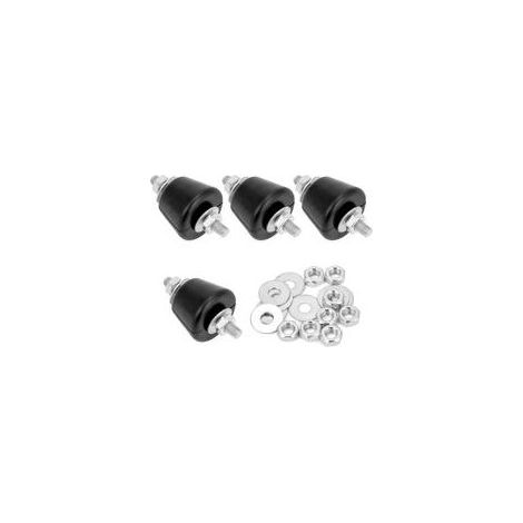 4 Pièces Silent Bloc Amortisseur de Vibrations de Climatisation, Pieds de Climatisation en Caoutchouc pour Support Mural Climatiseur Reversible (1/5)