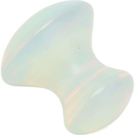 Pierre de Gua Sha en forme de champignon, pierre d'opale, outil de massage Gua Sha en jade pour le visage, le dos, les mains et les pieds. (1/5)