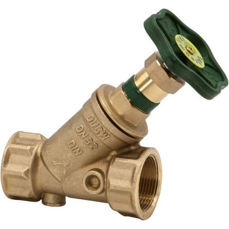Schlösser KFR Ventil Schrägsitz 1 1/4" IG DN32 m. Rückflussverhinderer o. Entl nichtst. Spindel DVGW