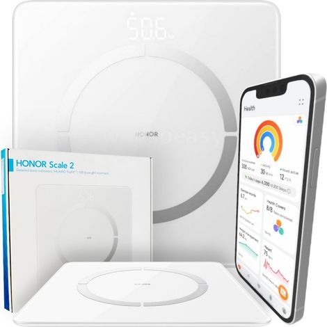 Pèse-personne de salle de bain intelligent et analytique Bluetooth