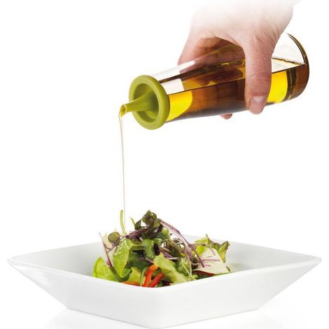 „Vitamino“ Öler aus Borosilikatglas und Silikon mit Kunststoffdeckel (500ml)